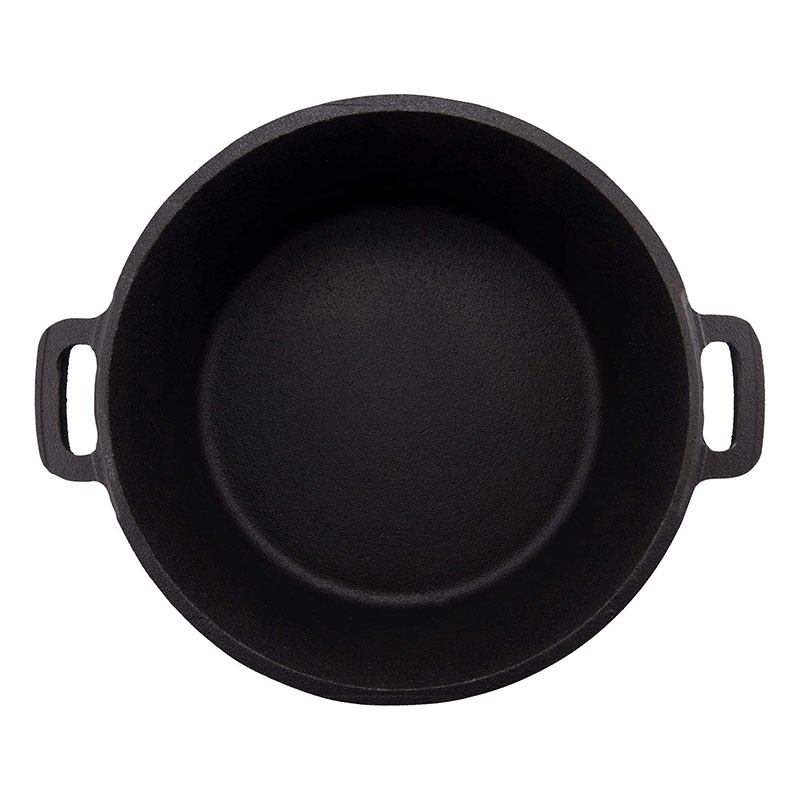 Mannar Craft Store  Pre-Seasoned Cast Iron Tawa Cookware with Flat Bottom  (Black), Ready to Use, for Roti/Paratha/Dosa/Uttapam (16 Inch)