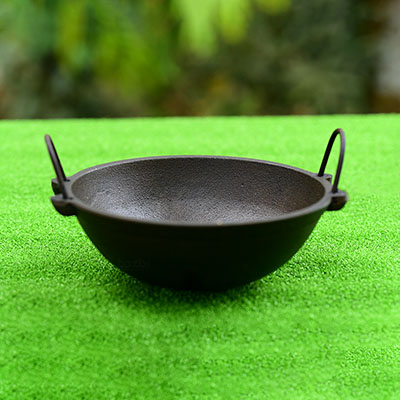 Best Handcrafted Cast Iron Kadai, Iron Cookware