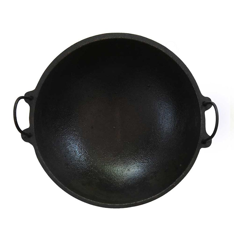 Mannar Craft Store  Cast Iron Kadai (8 Inch)