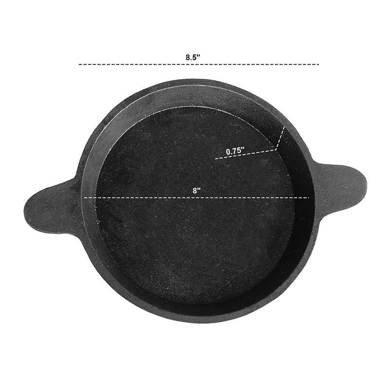 Mannar Craft Store  Pre-Seasoned Cast Iron Tawa Cookware with Flat Bottom  (Black), Ready to Use, for Roti/Paratha/Dosa/Uttapam (20 Inch)