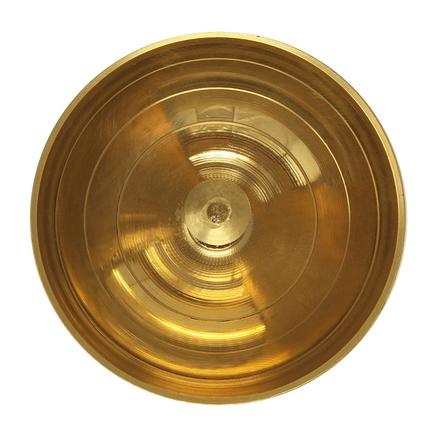 Mannar Craft Store  Akhand Diya, Brass Oil Lamp with Glass Cover