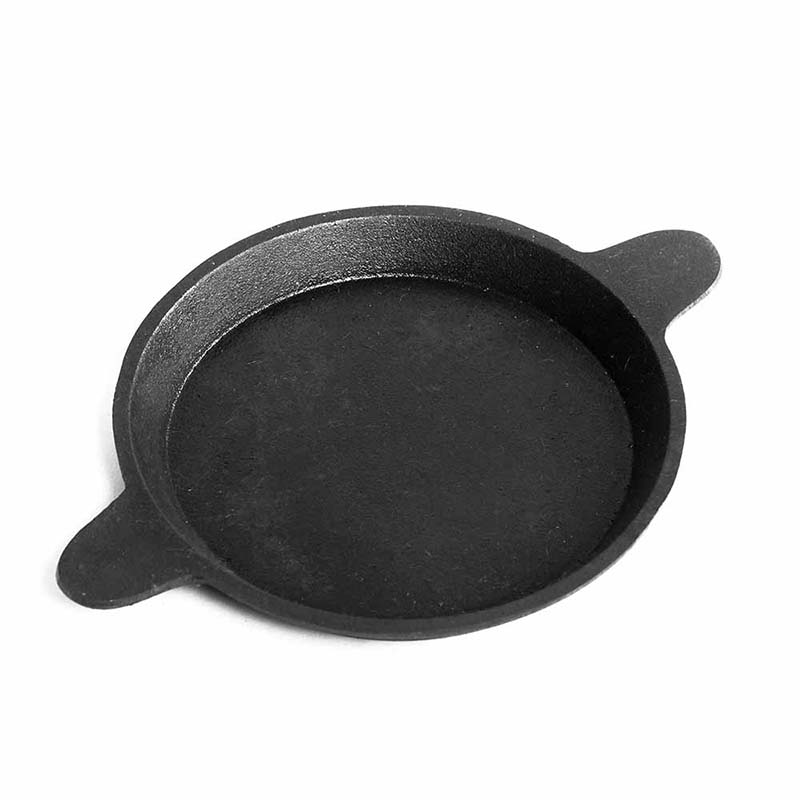 Mannar Craft Store  Cast Iron Pan for Delicious and Healthy Cooking -  Heavy Duty, Non-Stick , Flat Bottom and Seasoned (08 Inch Diameter)