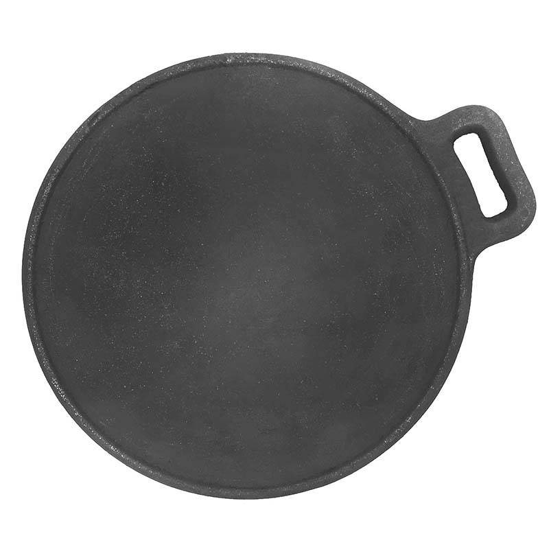 Cast Iron Tawa Cookware with Flat Bottom Ready to Use for Roti