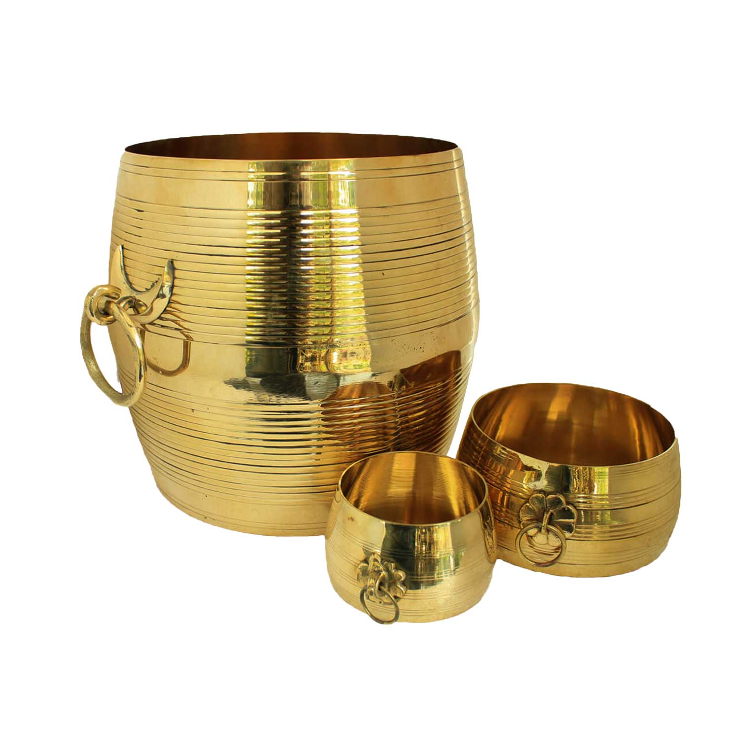 Mannar Craft Store  Brass para with changazhi and nazhi 10.5 inch