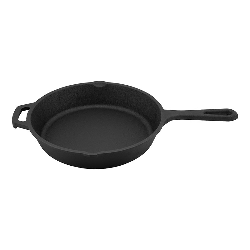 SHYOD Cast Iron Pancake Pan Flat Bottom Frying Pan Non-Stick Pan Thickened  Uncoated Cast Iron Pig Iron Pan (Size : B)